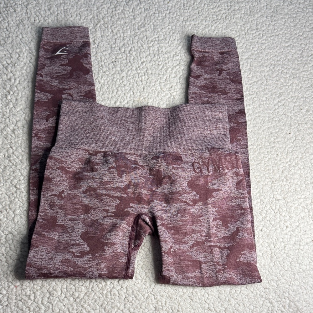 Gymshark Leggings - Mauve Camo